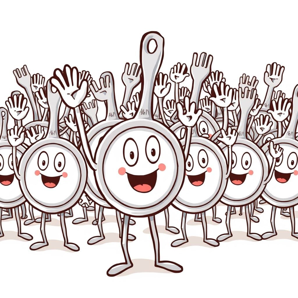 Vibrant Pantheon Celebrates in Joyful Cartoon