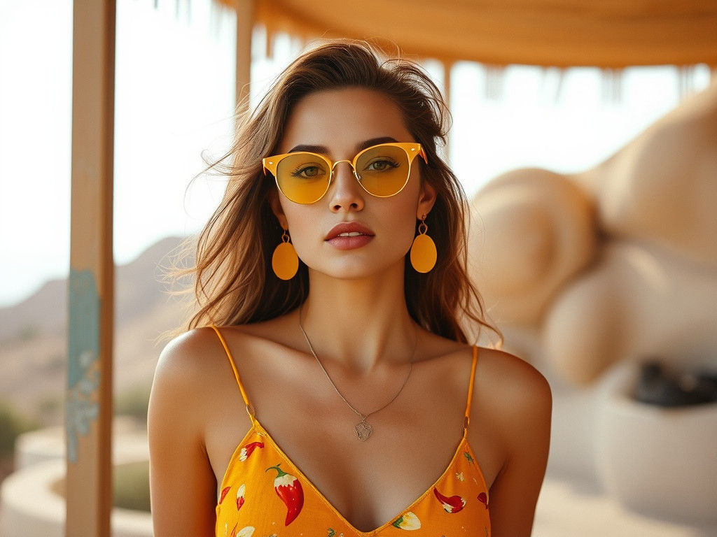 Minimalist Abstract Design in Retro Style