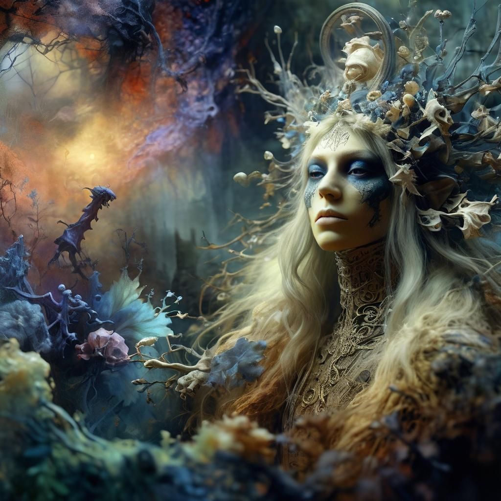 Ethereal Dark Fantasy Character Portrait