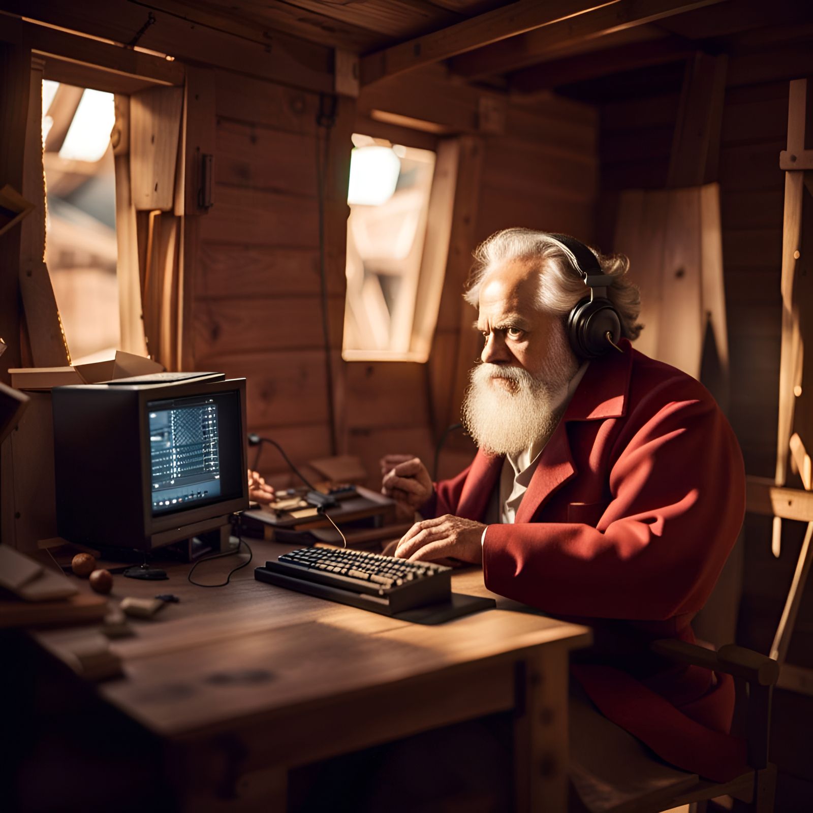 Karl Marx Using Apple Computer, Professional Photography
