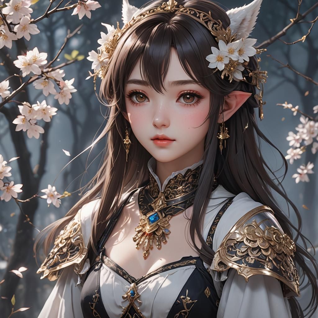 Fantasy Woman in 3D Anime Style