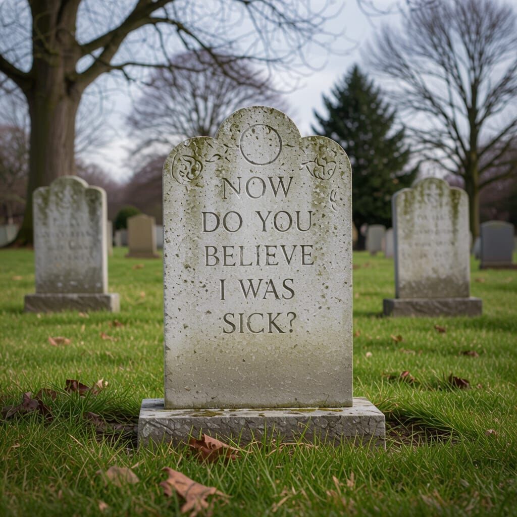 Grave Yard Tombstone With Question