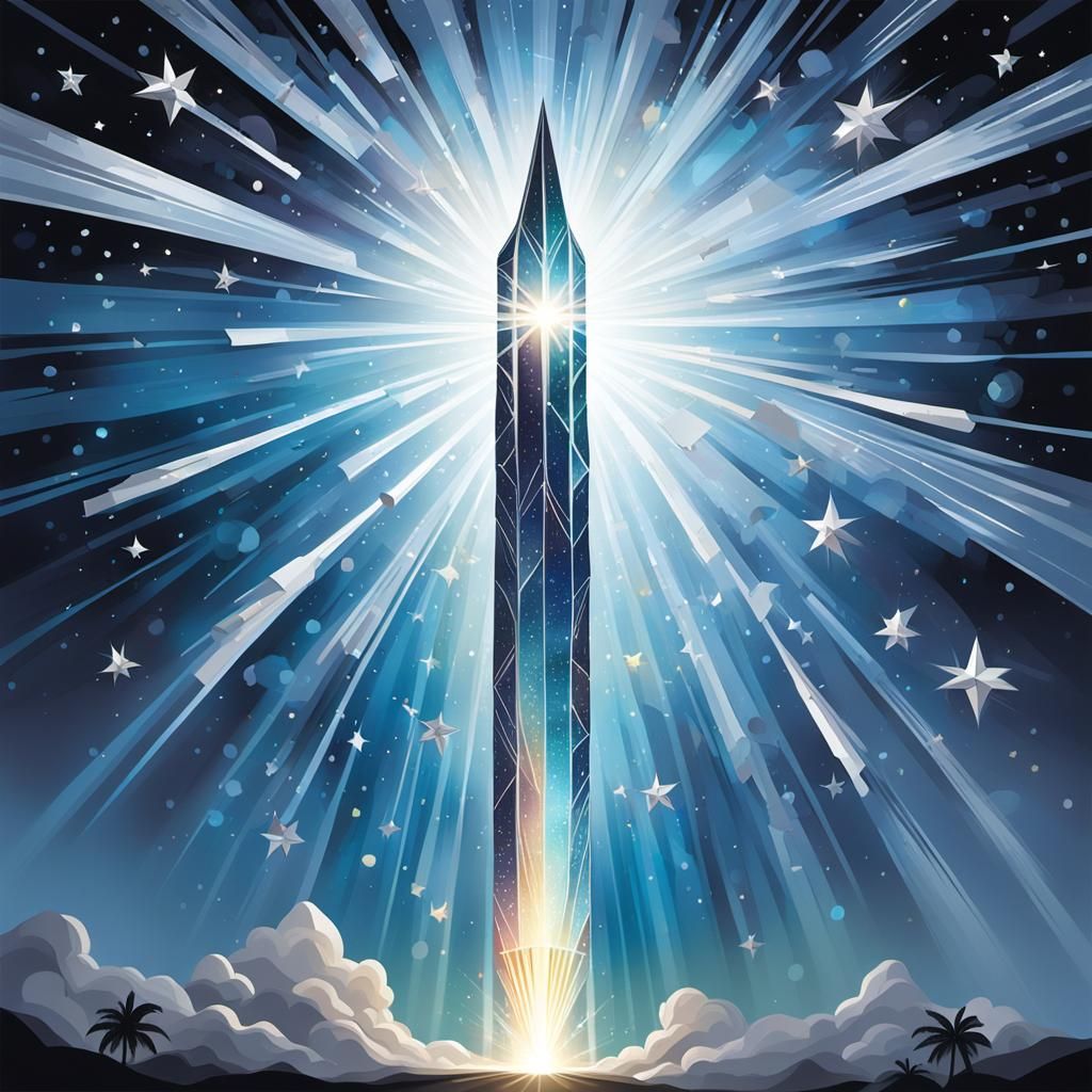 Shooting Star Creates Prism Light, Samoan Art