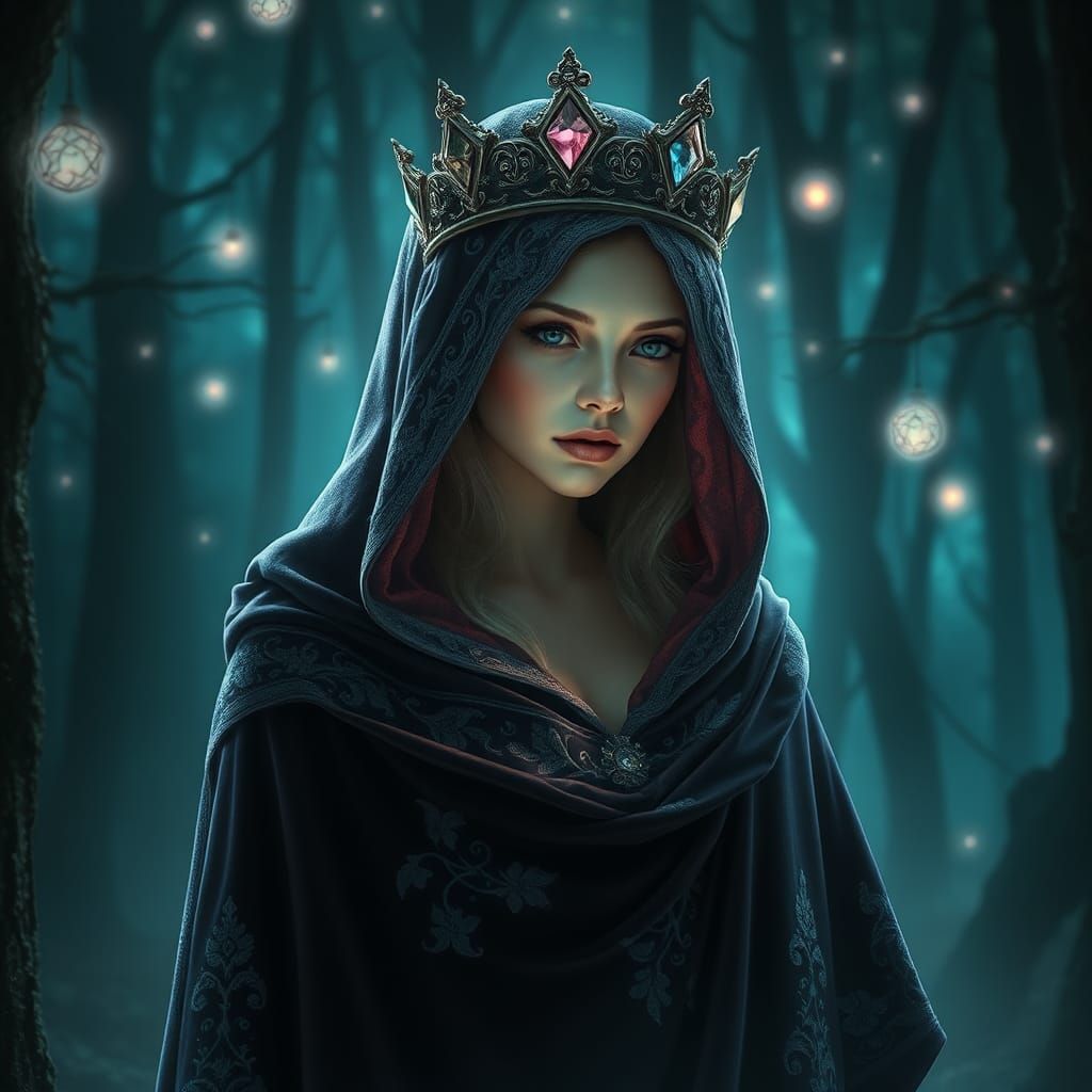 Enchanted Forest Queen in Ethereal Light