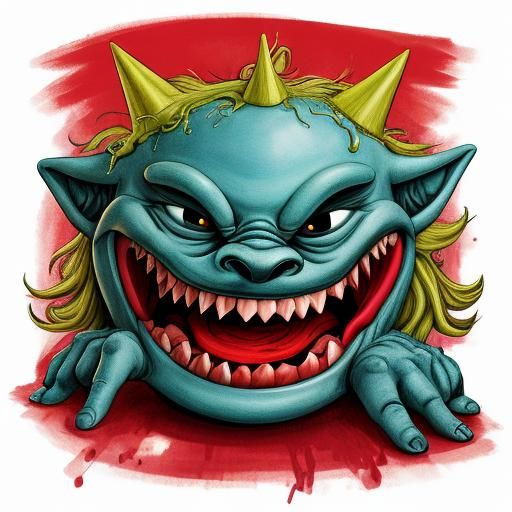 Cartoonish Vore Art Scene