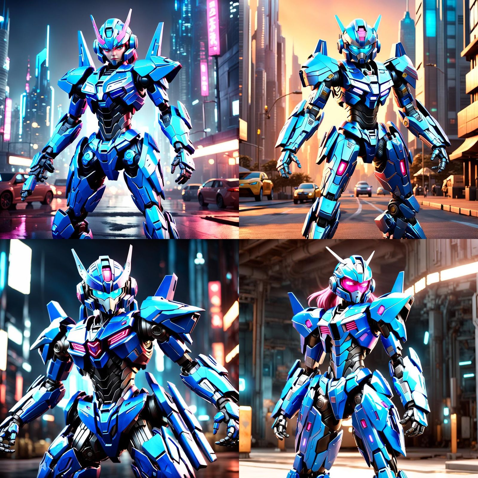 Arcee from Transformers Prime in Sci-Fi Setting