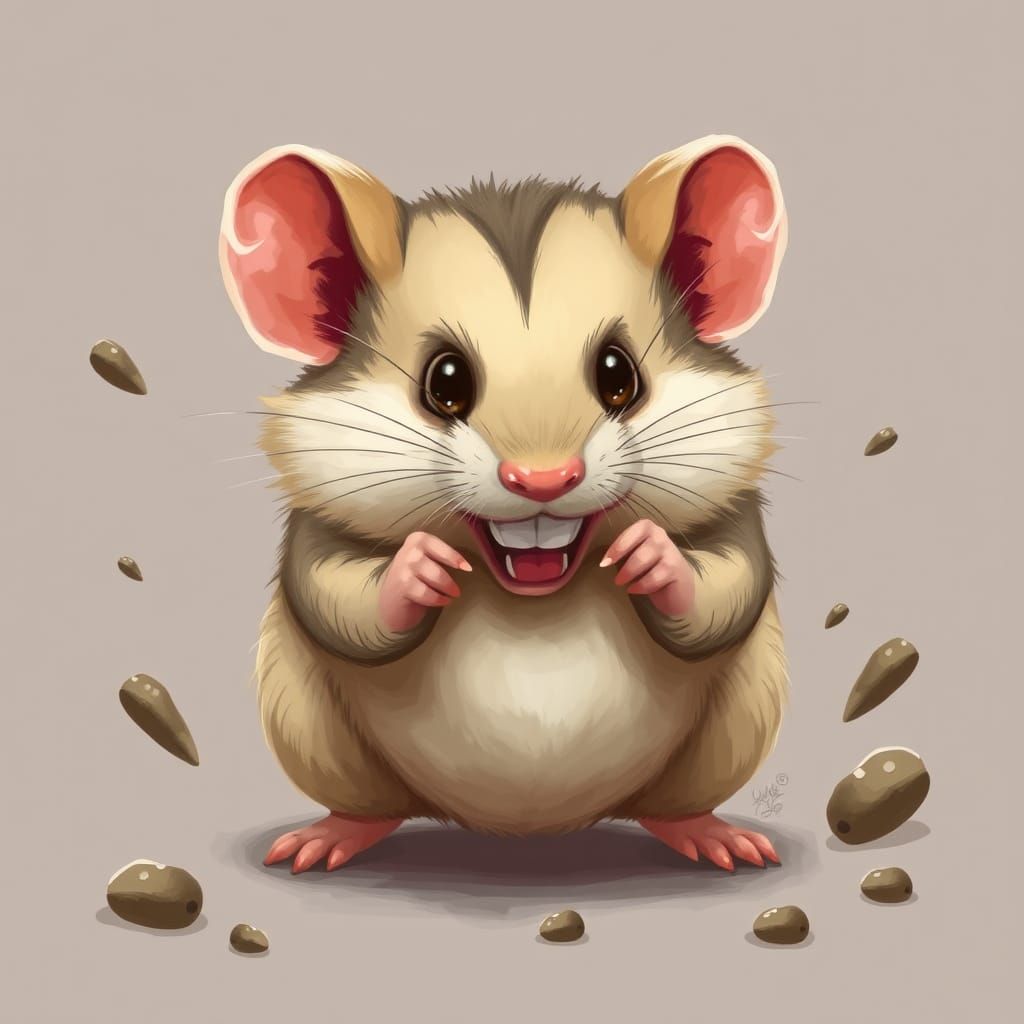 Battle Hamster Ready for Action