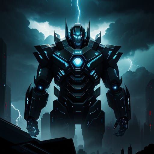 Giant Mechanical Titans March Towards Futuristic City Under ...