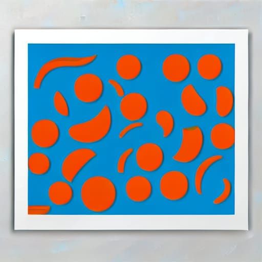 Carrot Peels in Pop Art Screen Print Style
