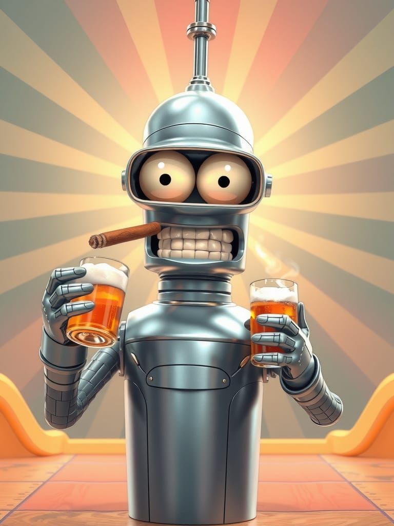 "Hey Baby, I'm Bender. Insert Liquor." 🍺