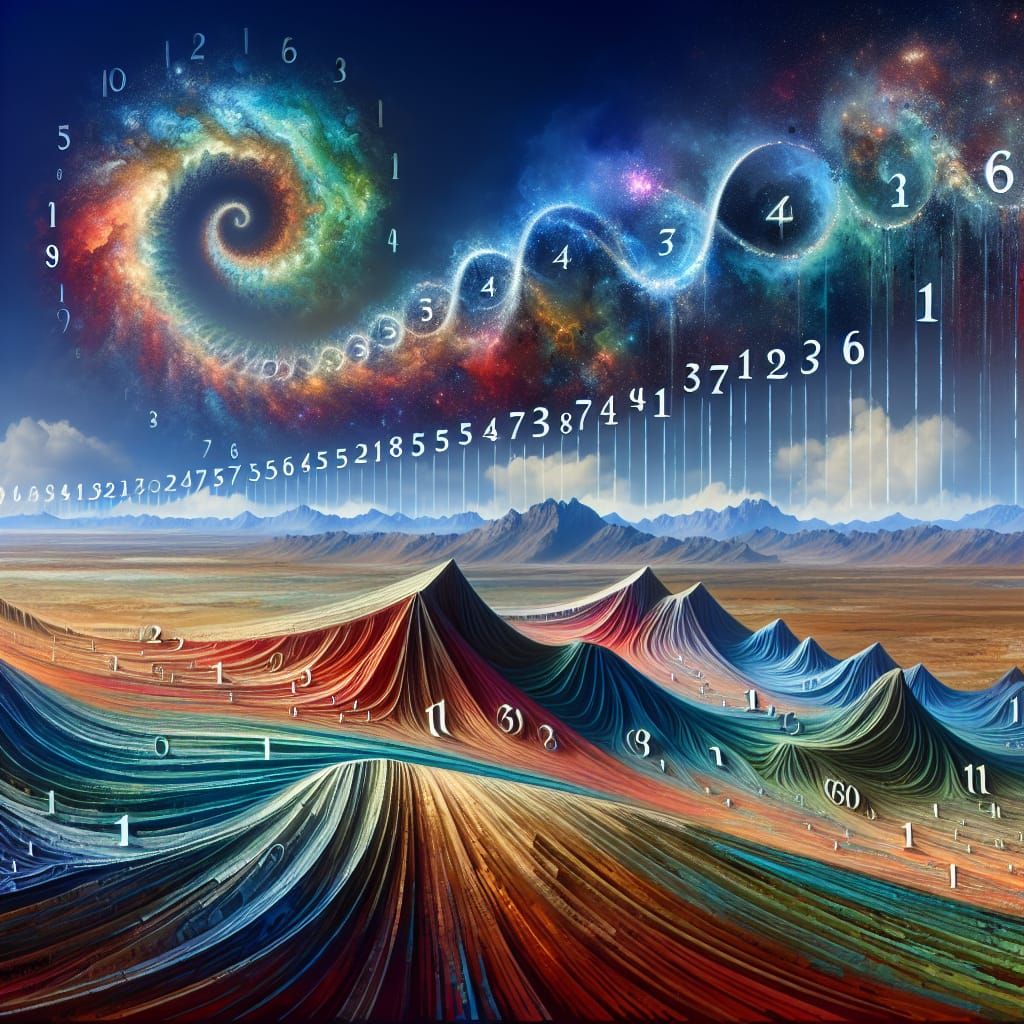 Surreal Landscape: Infinity to One in Reverse