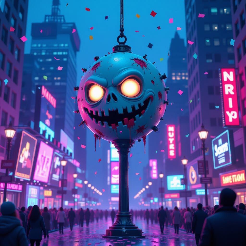 Cute Zombieland New Year's Eve Ball in Times Square