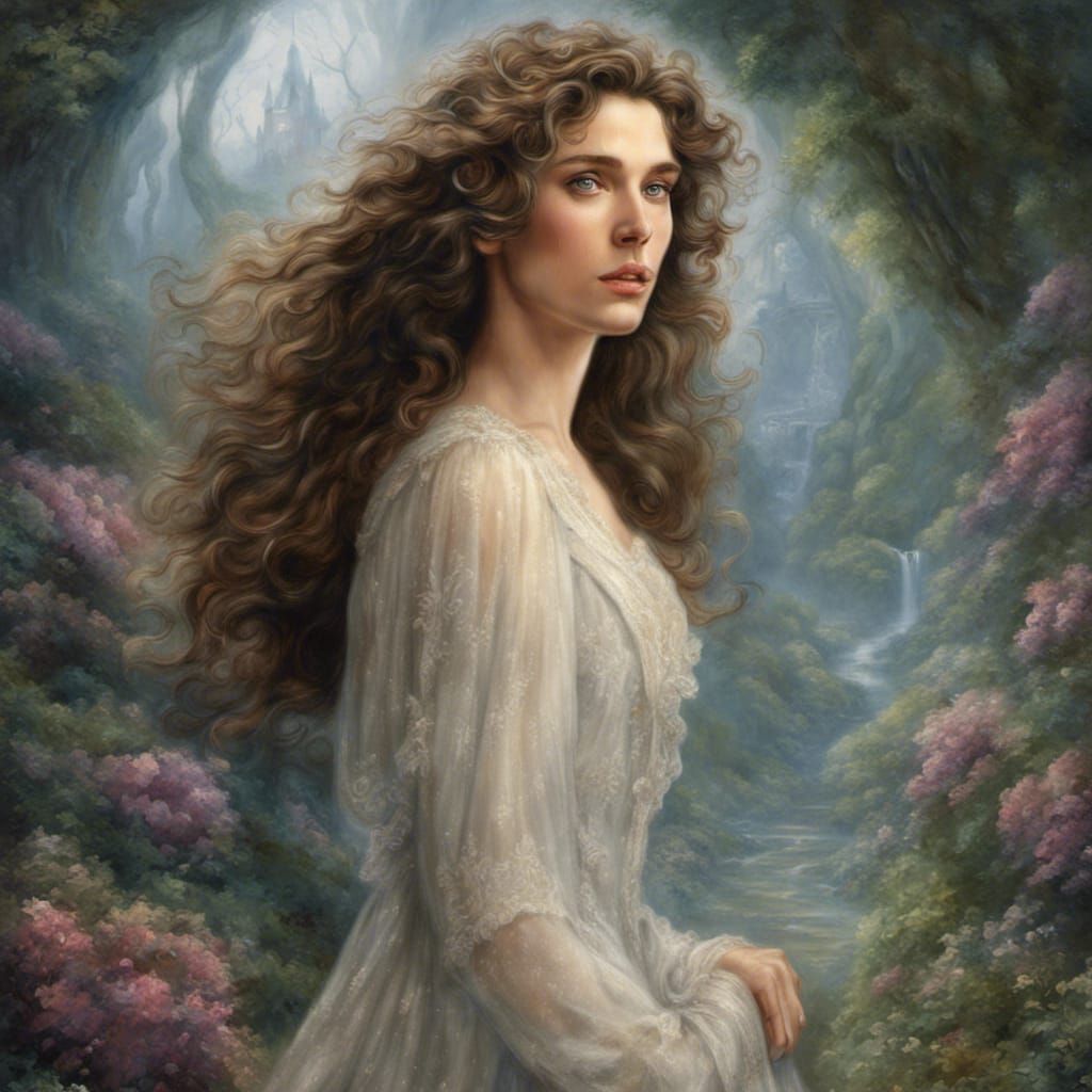 Ethereal Portrait of Cillian Murphy as Fantasy Woman