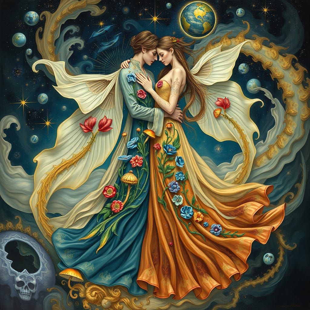 Celestial Bodies Unfold as Vibrant, Layered Fantasy Worlds