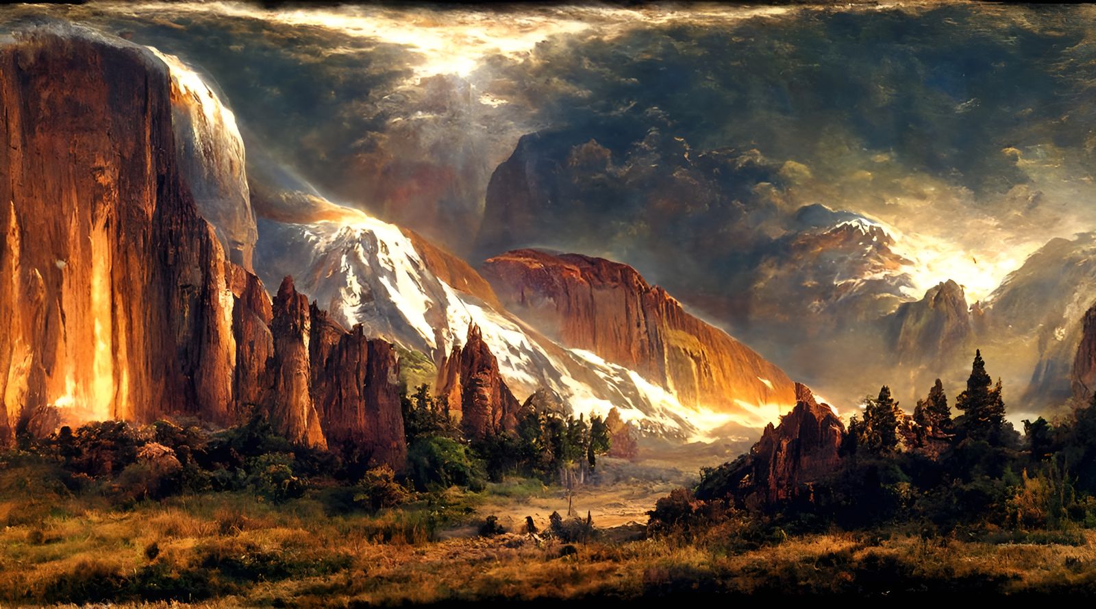 Flagstaff Landscape in Bierstadt Style