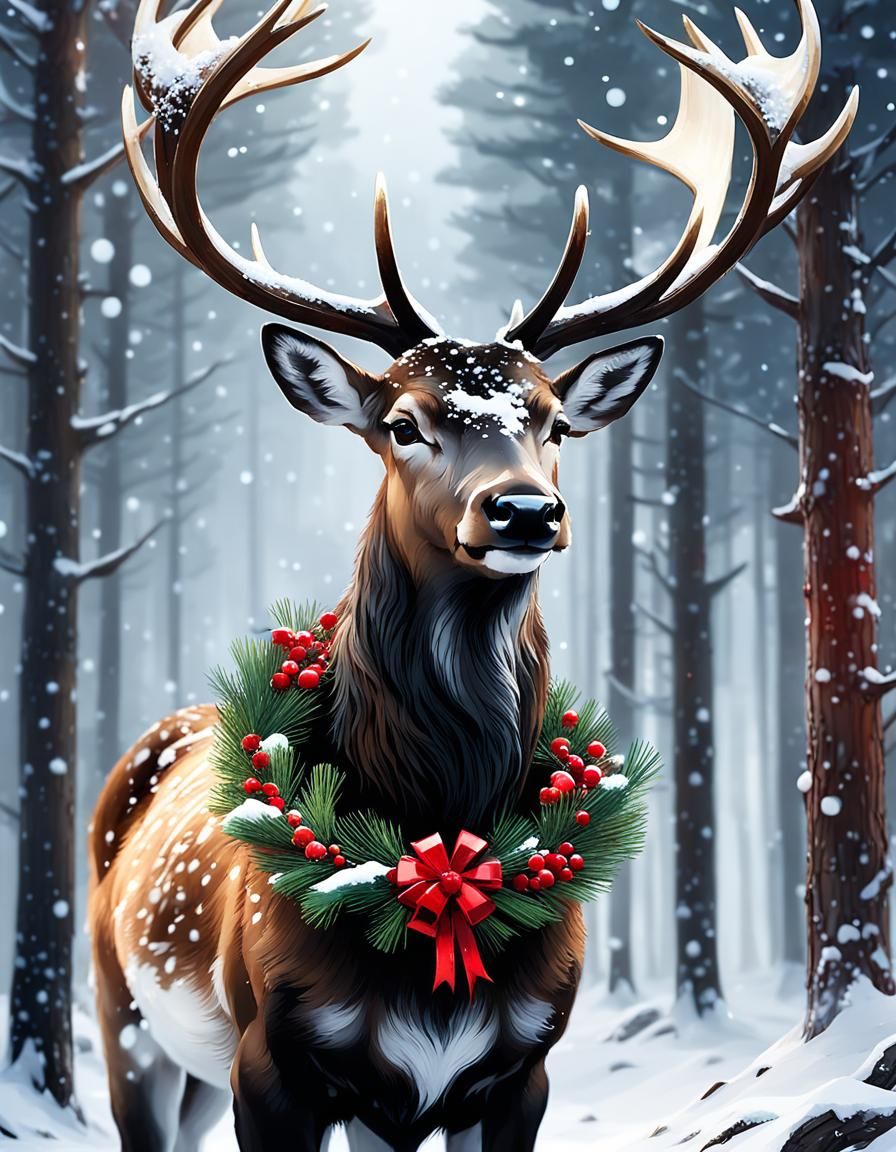 Christmas deer