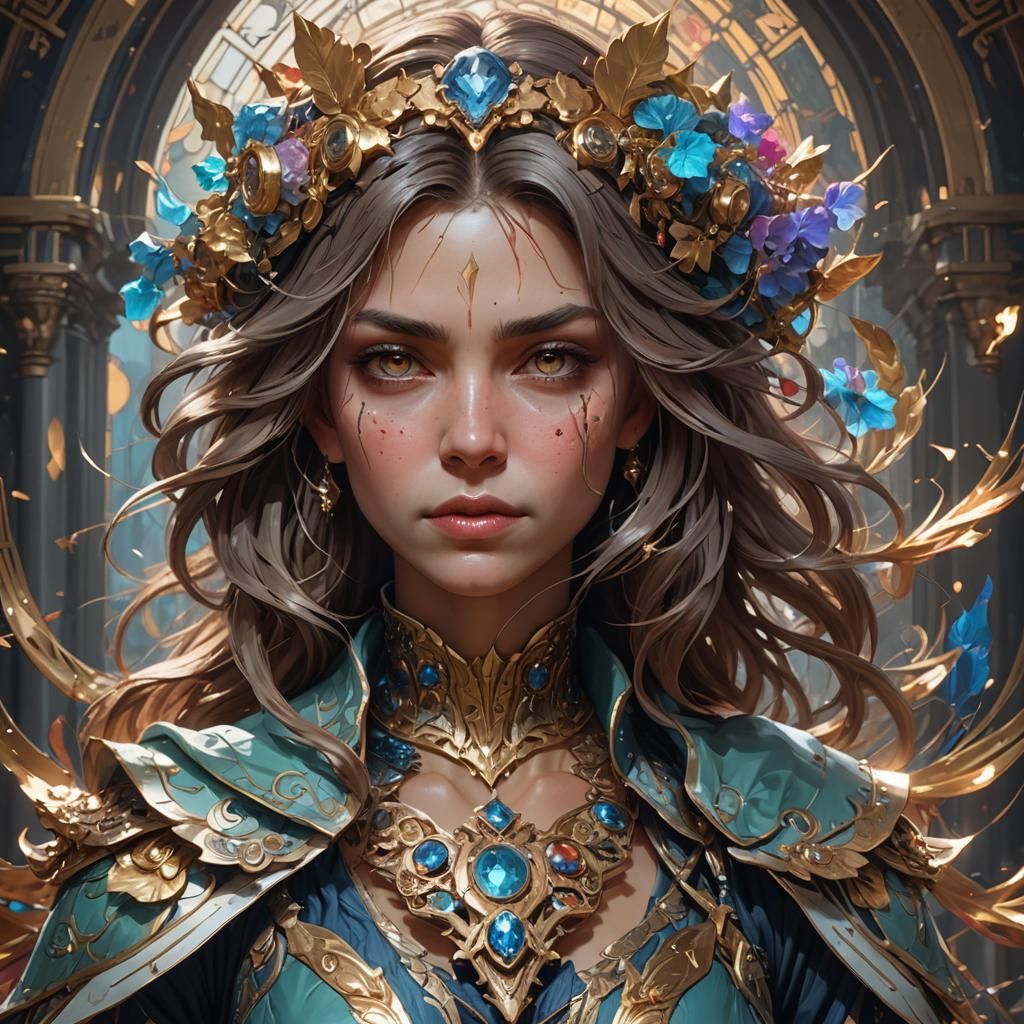 Detailed Portrait of Corruption in Unreal Engine 5