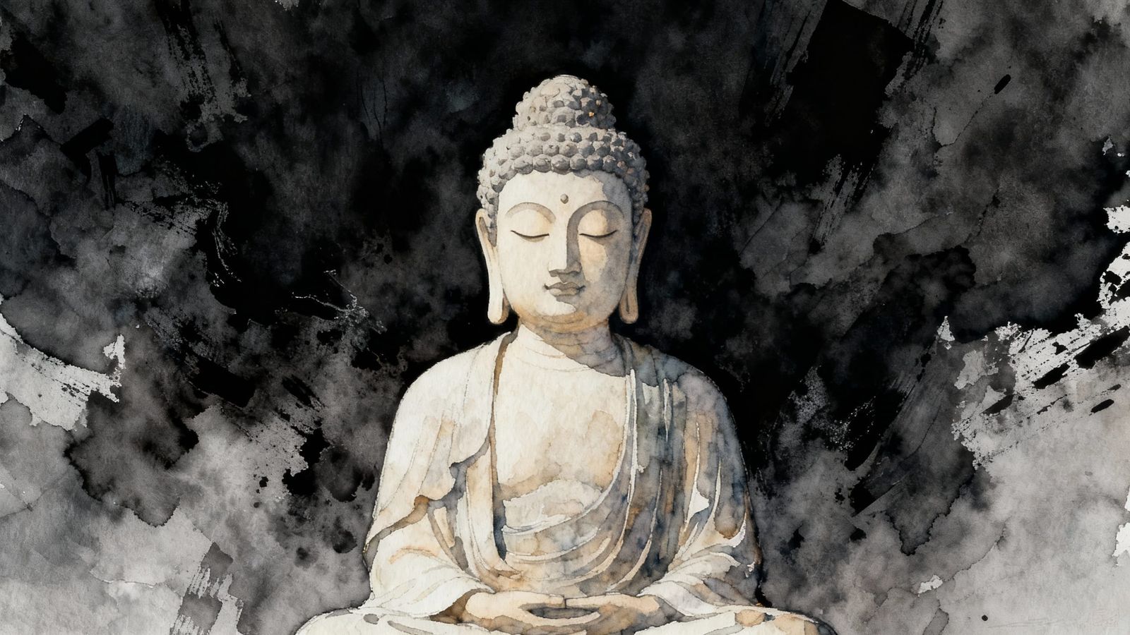 Serene Buddha Meditating in Lotus Position