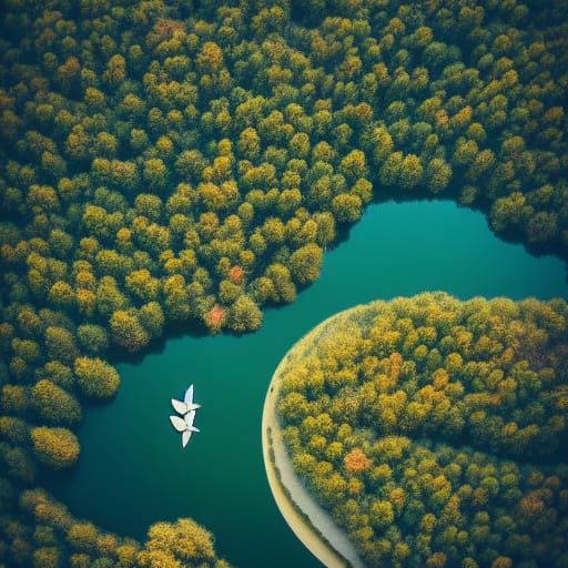 Lake Woolar Bird's Eye View in 16k