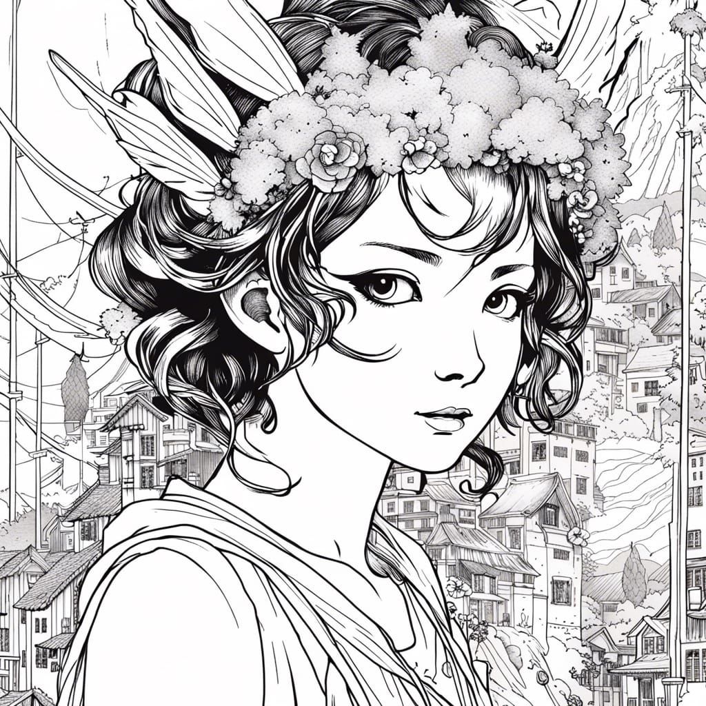 Fairy Queen in 2.5D with Bold Linework