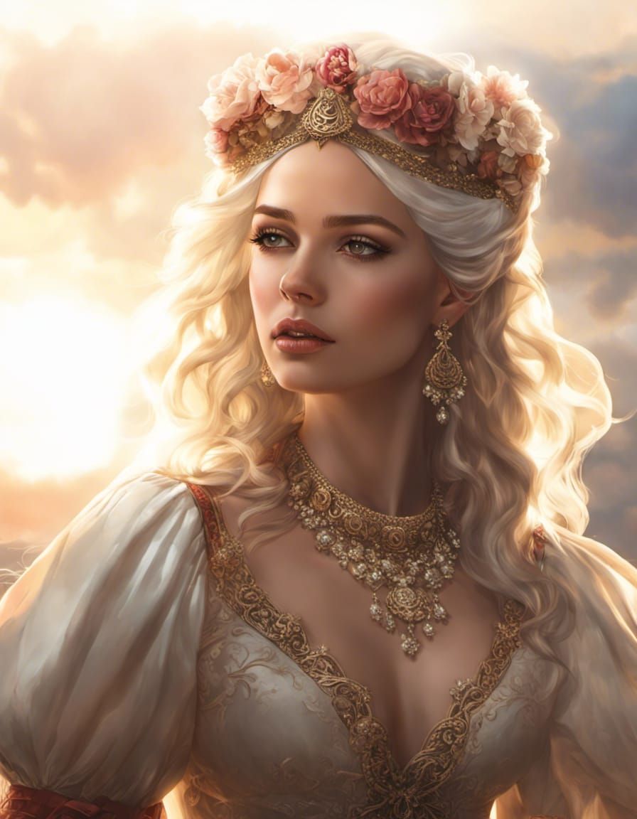 Maltese Bride Portrait in Traditional Dress