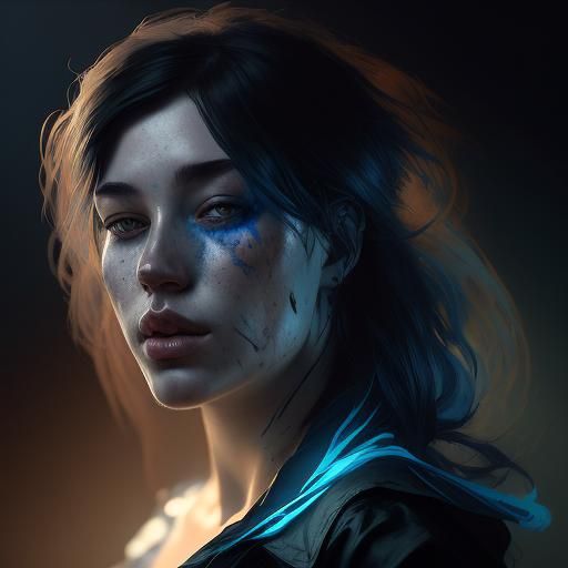 Detailed Portrait with Dynamic Lighting