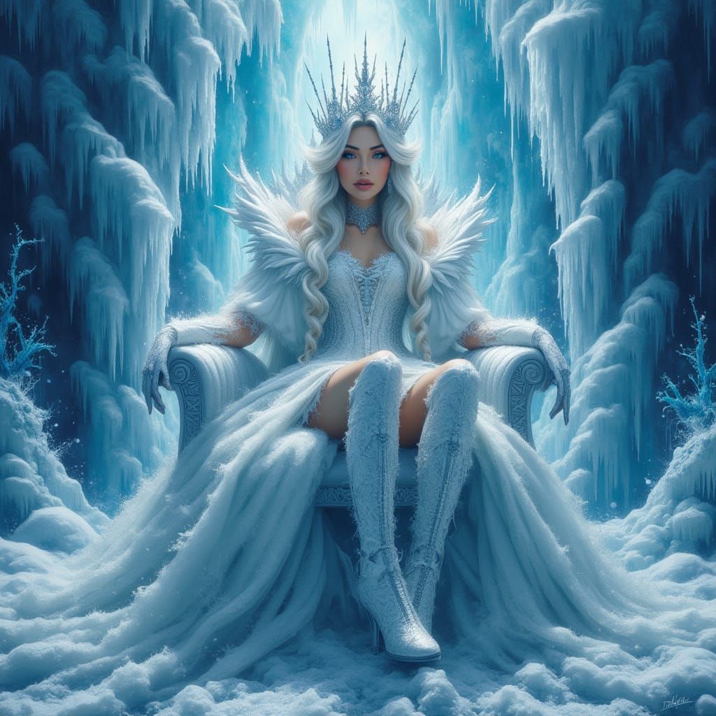 Enthroned ice queen