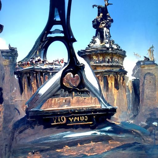 Romantic Cityscape: Oil Painting by James Gurney