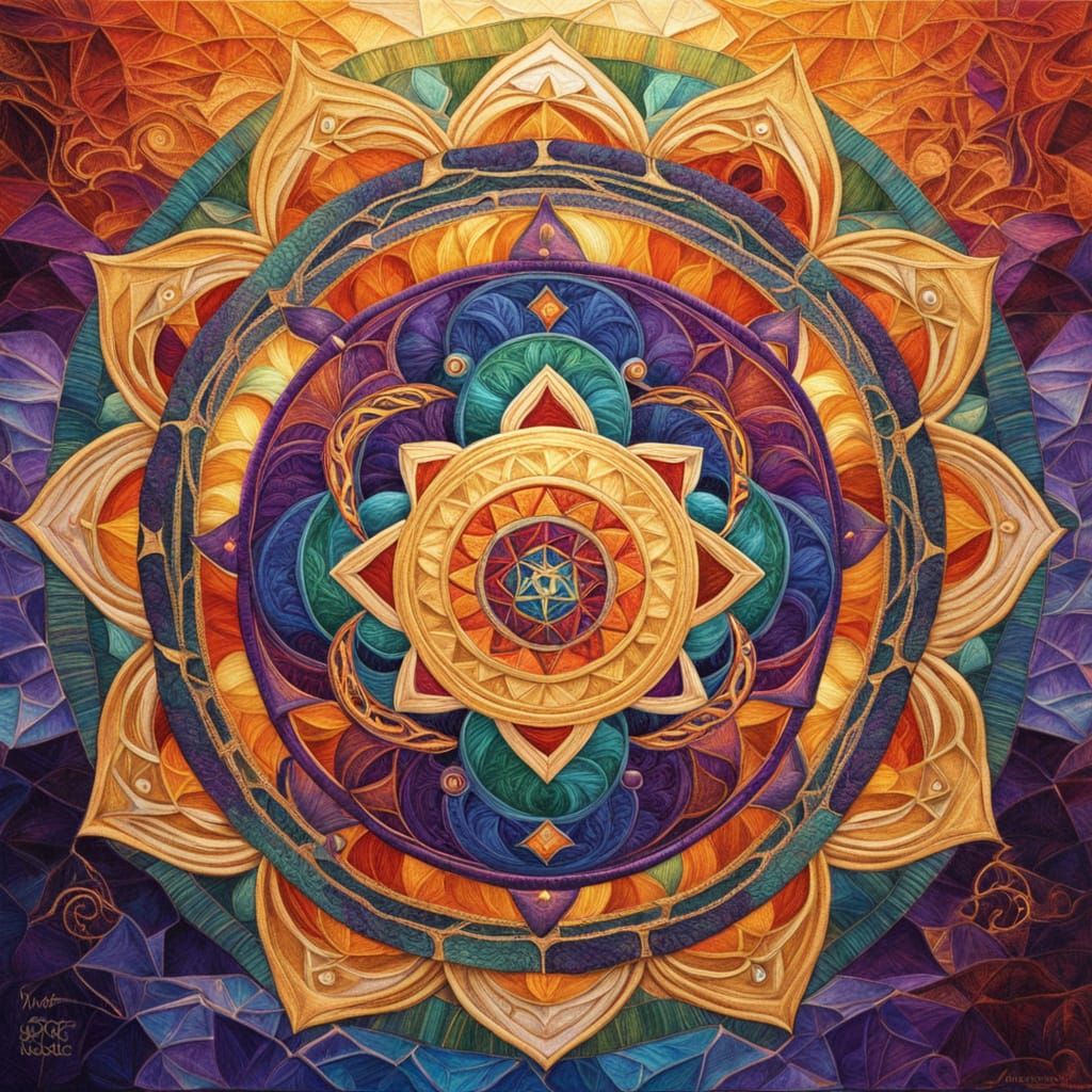 Spiral Mandala of Cosmic Energy