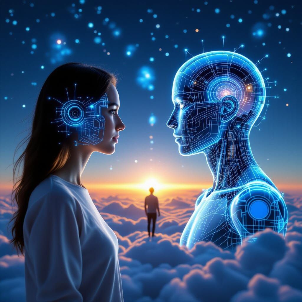 Humans Meet AI Avatars on Astral Hyperplane