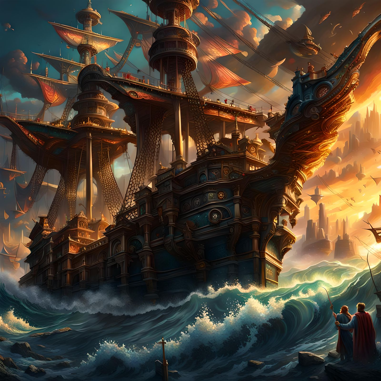 Epic Grand Finale: Hyperrealistic Splash Art