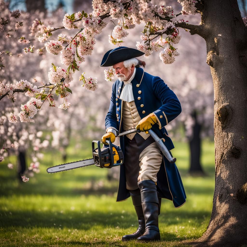 George Washington's Unexpected Chainsaw Feat