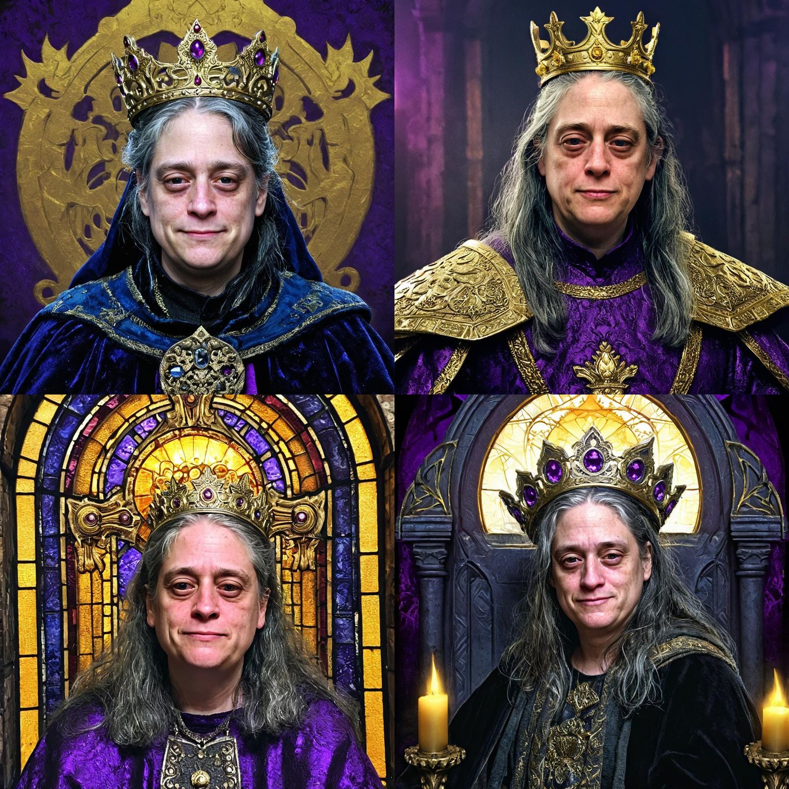 Fantasy Medieval Royal Figure in Dark Fantasy Style