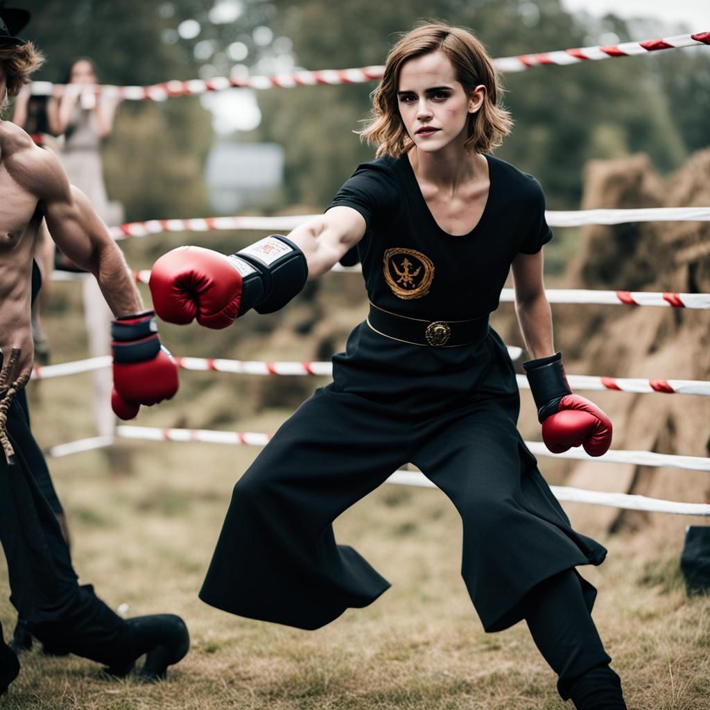 Witch Boxing for Change: Digital Art Portrait