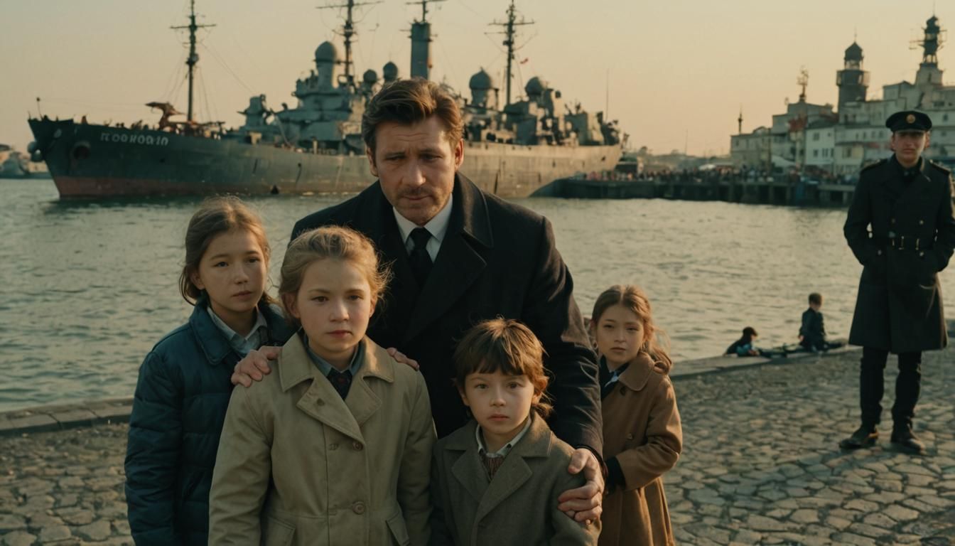 Gothic Art: Captain on Ship with Beard