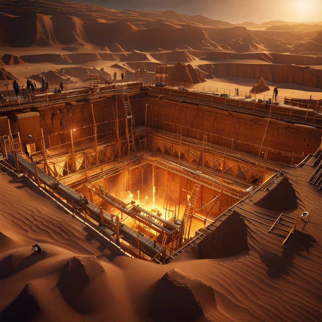 Futuristic Egyptian Dig Site Reveals Treasure