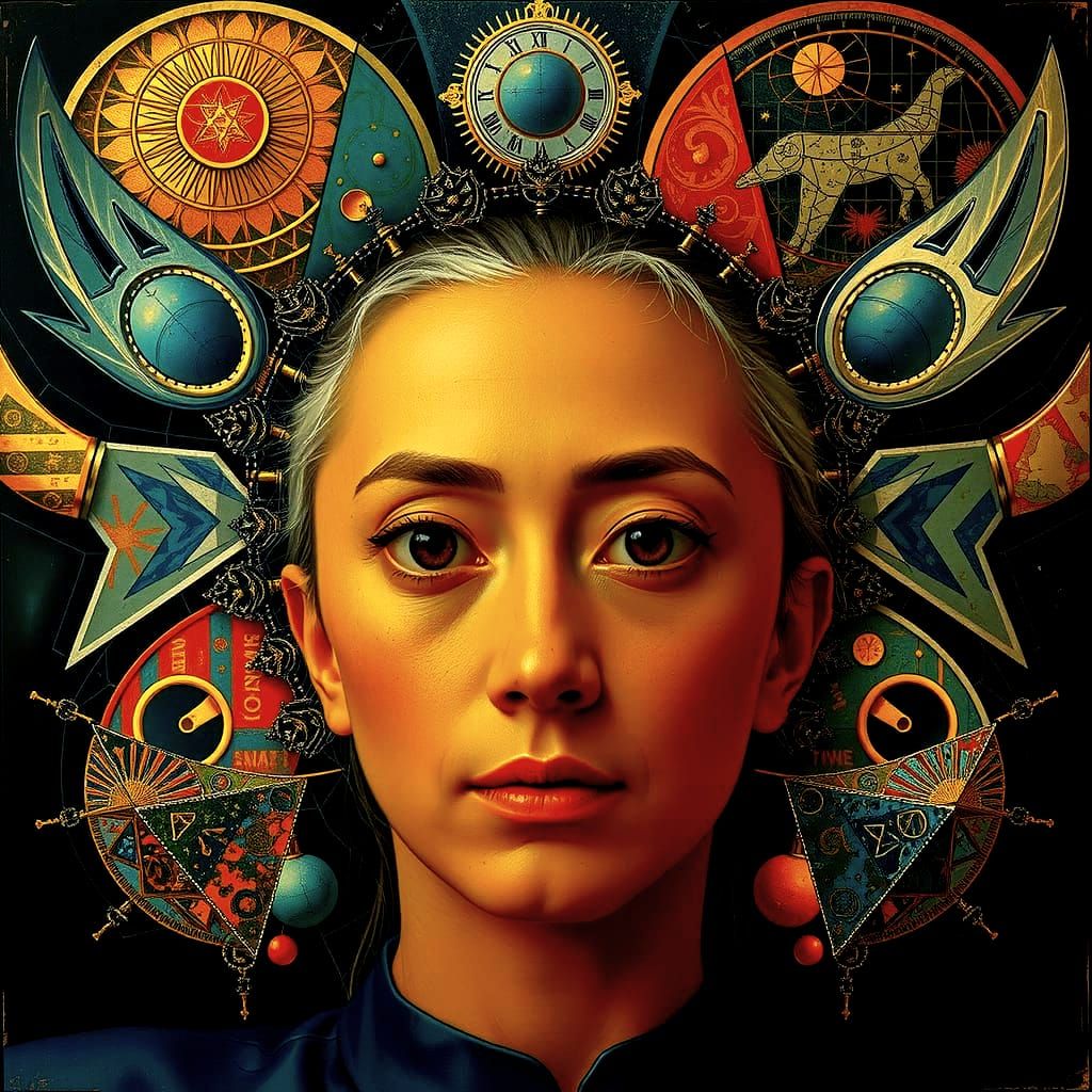 Hyperrealistic Geometric Masterpiece in Photorealistic Detai...