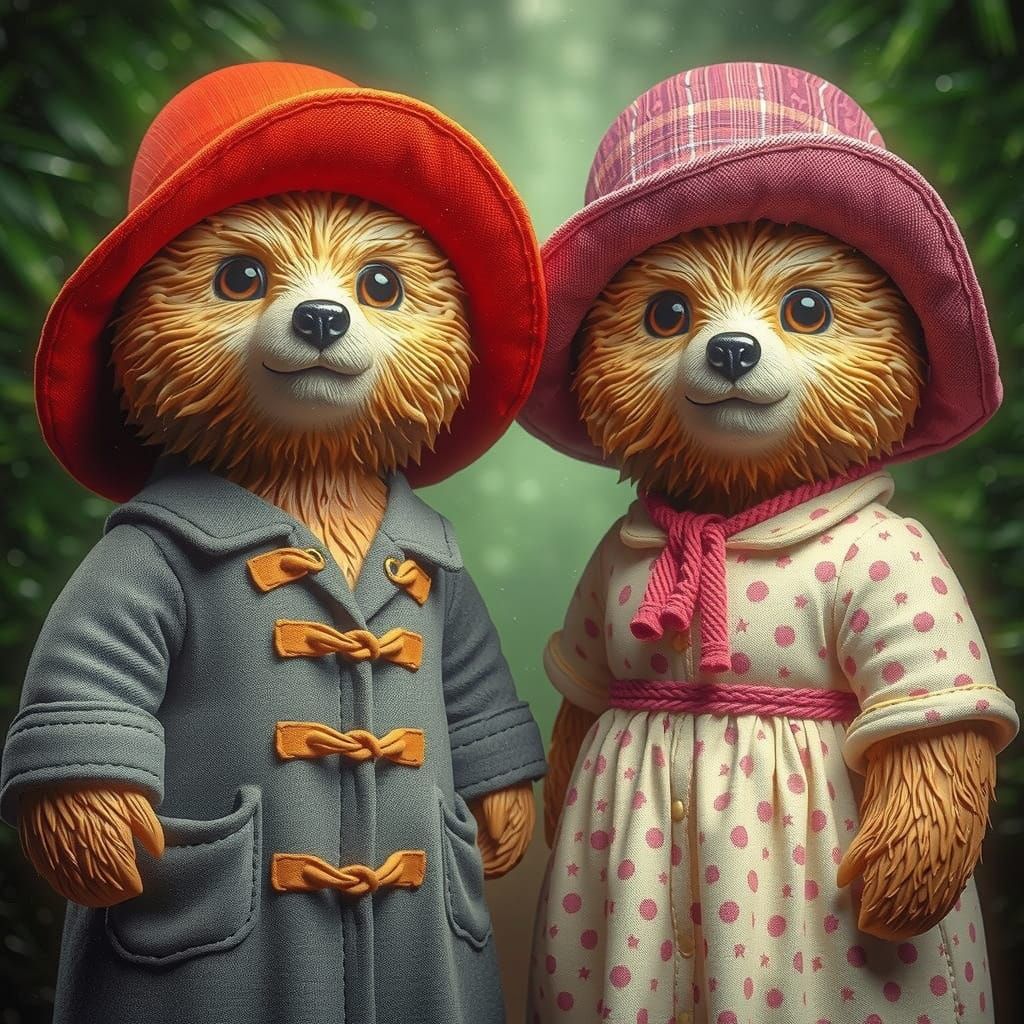 Surrealistic Bobblehead Dolls in HDR