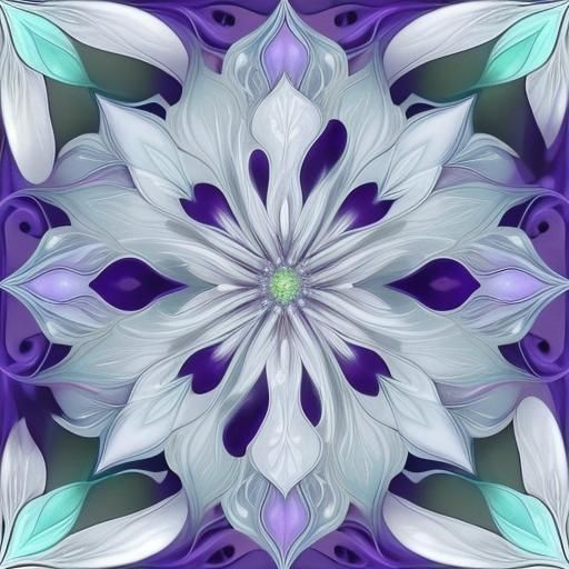 Metallic Flower: A Digital Art Creation