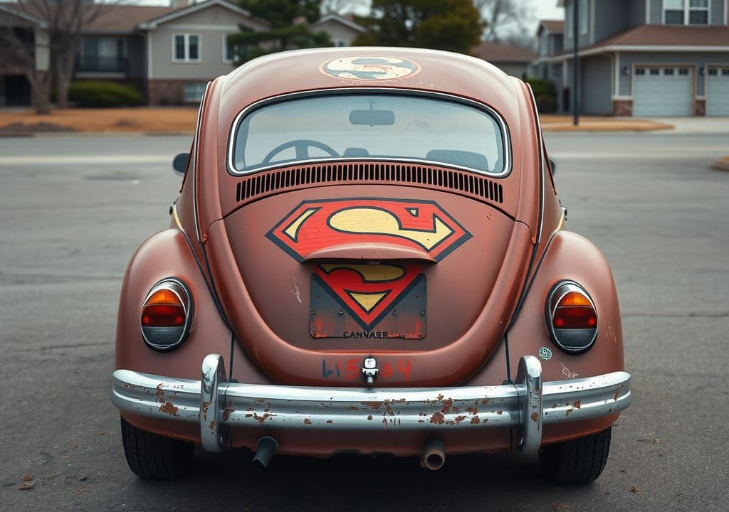 Superman Beetle in Vacant Lot Photo