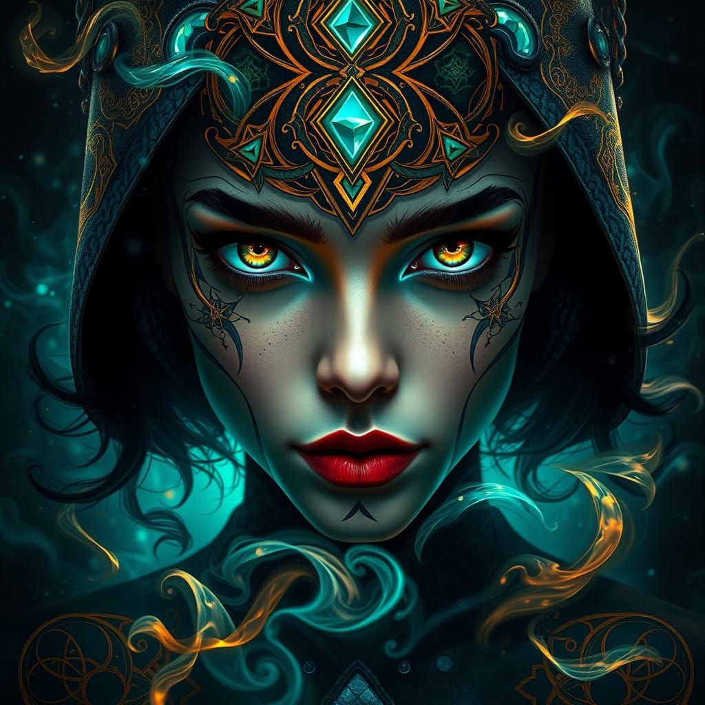 Mysterious Figure in Ethereal Glow