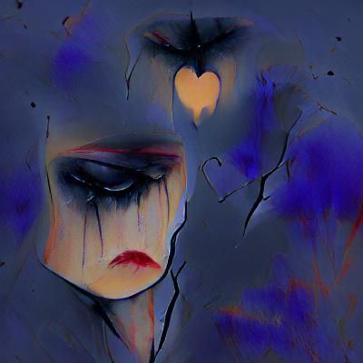 Love Banishes Sadness: An AI Generated Image