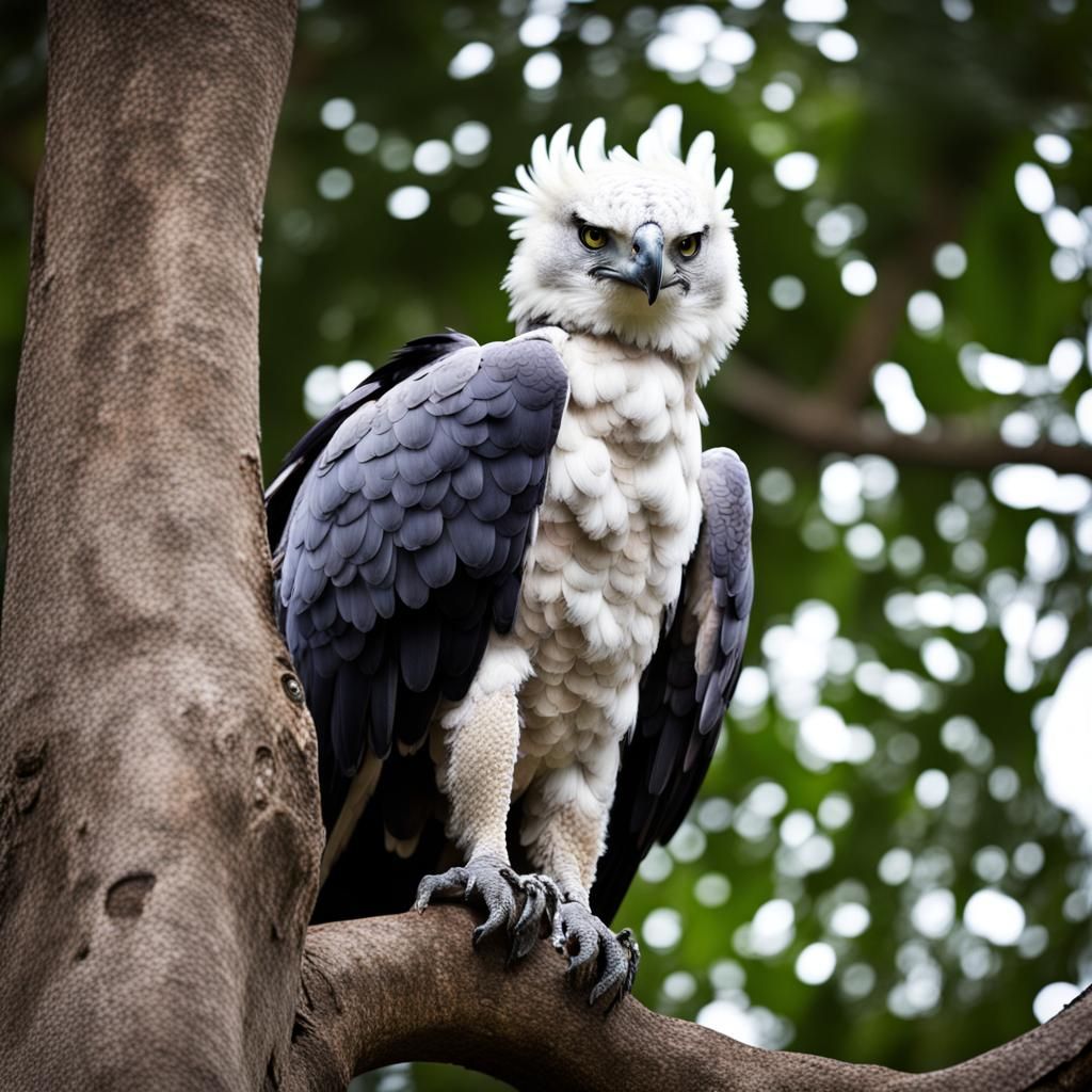 Majestic Harpy Eagle Portrait