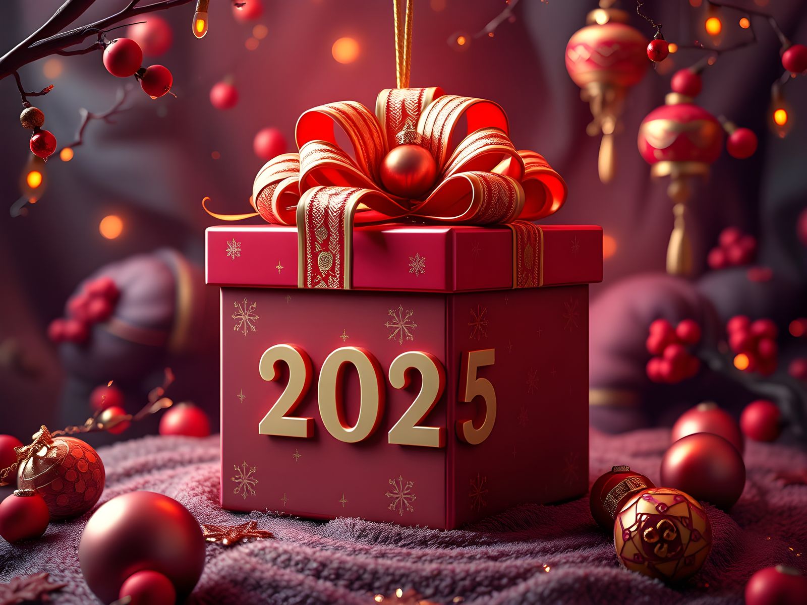 Happy New Year 2025: Detailed Digital Matte Painting