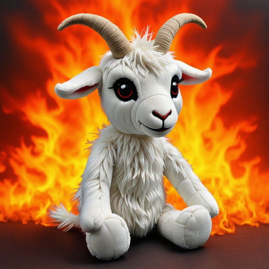 Sinister Plush Goat Toy