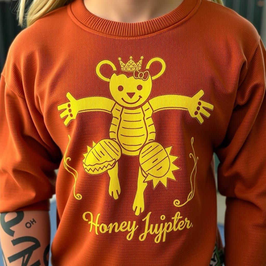 Surreal Honey Jumper in Lowbrow Art Style