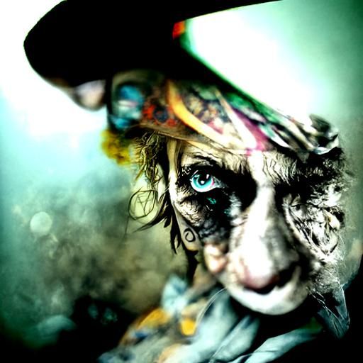 Mad Hatter Portrait in Apocalyptic Wonderland