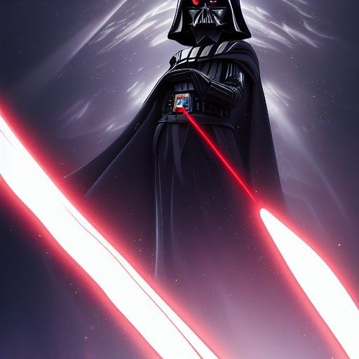 Anime Key Visual: Female Darth Vader Goddess
