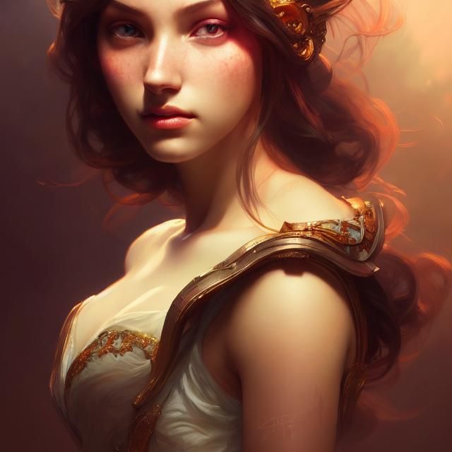 Hyperdetailed Portrait of a Beautiful Princess