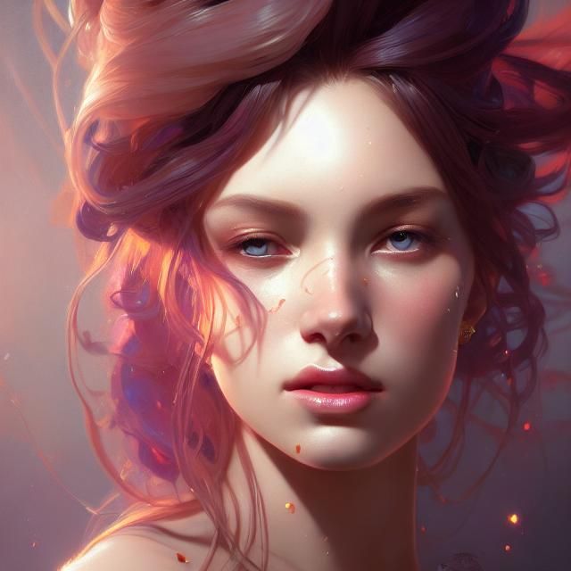 Beautiful Princess Portrait in Hyperdetailed Style